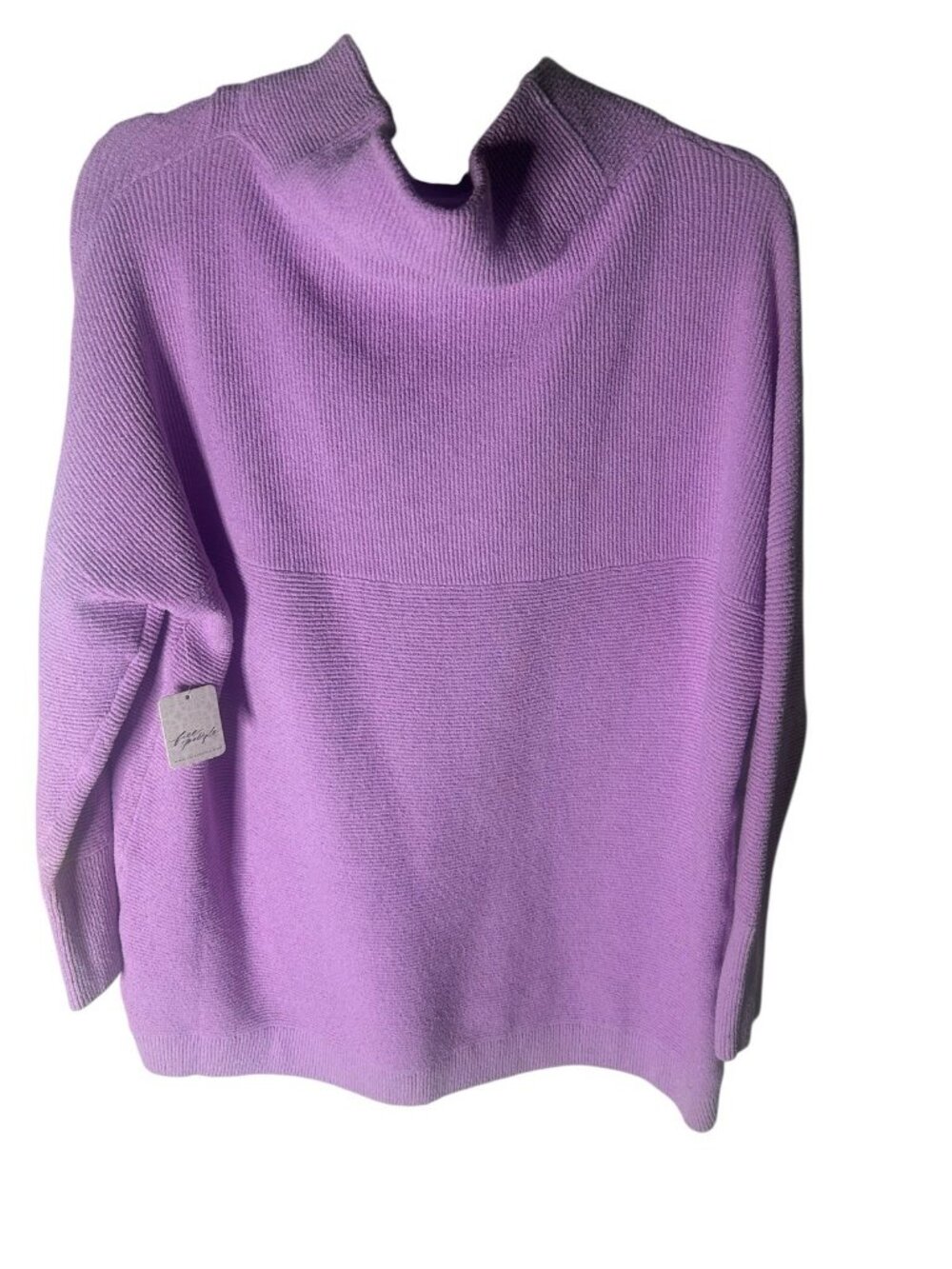 Free People Ottoman Slouchy Tunic Knit Sweater Women's Small Glowing Grape NWT! - Picture 5 of 10